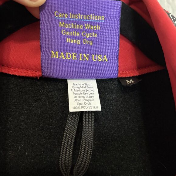 Copper River Fleece Women’s Medium Vest Black and Red Totem Trim KODIAK - Picture 6 of 9